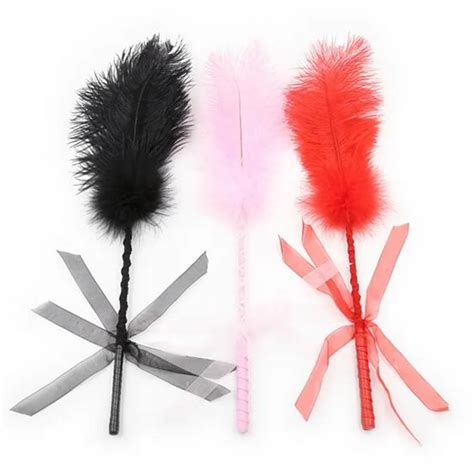 Adult Games Bird Feather Clit Ticklers Slave Flogger Fetish Feather Flirt Erotic Toys Role Play