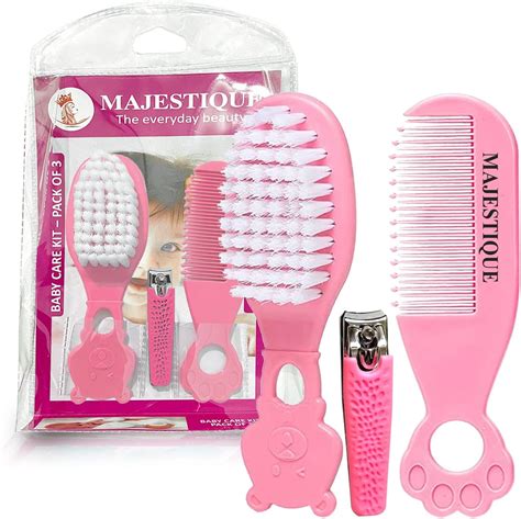 Buy Majestique Baby Hair Brush Comb And Nail Cutter Set For Newborns