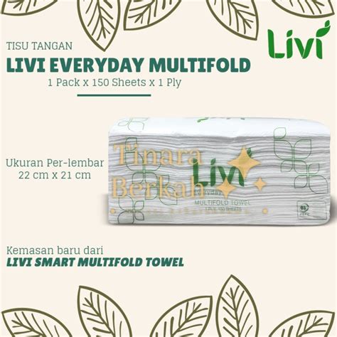 Jual Tissue LIVI Smart Multifold Towel 150 Sheet Tisu Tangan Everyday