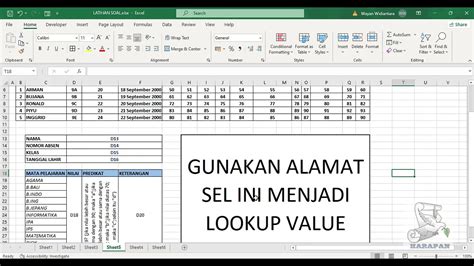 Latihan Soal If Hlookup Dan Vlookup Widiantara Youtube