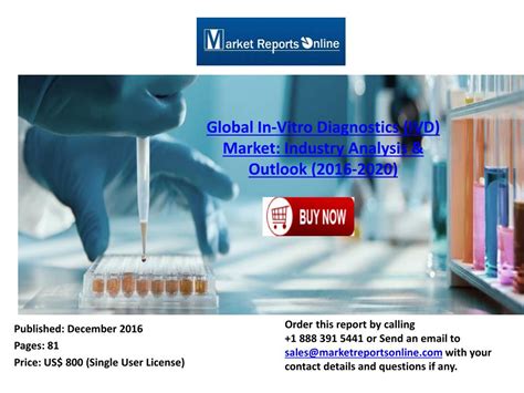 Ppt Global In Vitro Diagnostics Ivd Market Industry Analysis