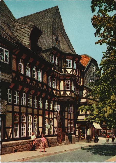 Altes Fachwerkhaus in der Marktstraße Goslar Ansichtskarten Lexikon