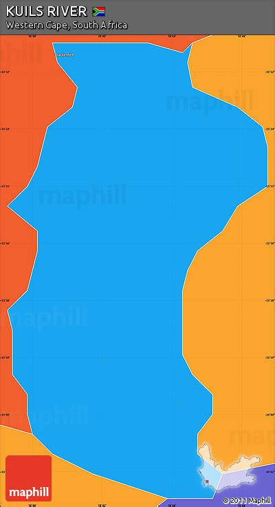 Free Political Simple Map of KUILS RIVER