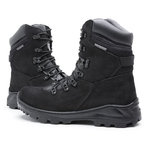 Bota Militar Acero Couro Tiger Nobuck Preto T Tico Militar Militar