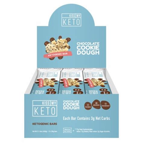 Kiss My Keto Chocolate Cookie Dough Ketogenic Bars Ct Kroger