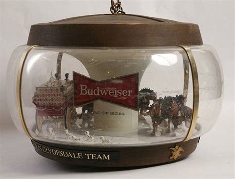 Large Rotating Budweiser Lighted Hanging Sign