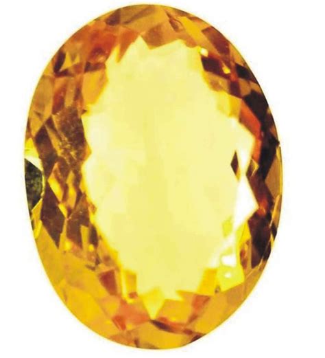 Rama Mool Chand Trading 4 Ratti Citrine Gemstone Certified Natural