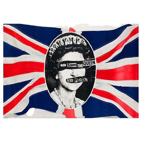 Original Iconic Punk Rock Music Poster For The Sex Pistols God Save The Queen At 1stdibs