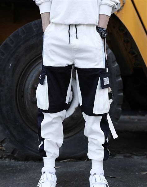 Mens Multi Pocket Cargo Pants Casual Hip Hop Streetwear In 2021 Streetwear Men Outfits Mens