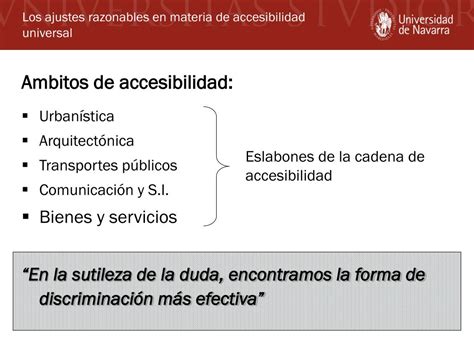 Ppt Los Ajustes Razonables En Materia De Accesibilidad Universal