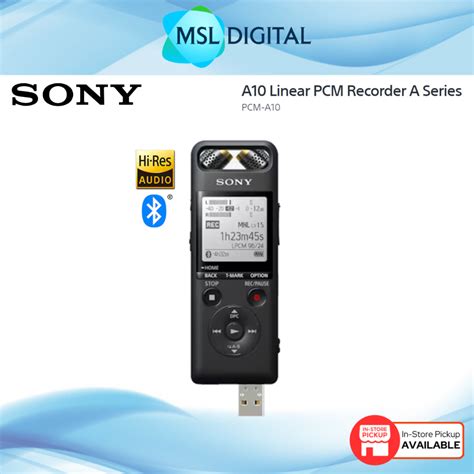 Sony Pcm A10 A10 Linear Pcm High Resolution Audio Recorder Voice