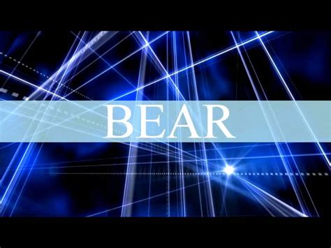 BEAR INTRO - YouTube