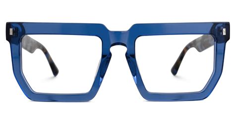 Rectangle Daniela Blue Glasses Deals Zeelool Glasses