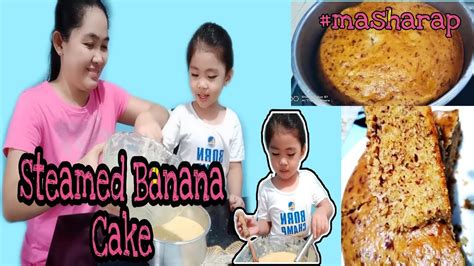 Steamed Banana Cake No Oven No Bake Fluffy And Moist Banana Cake Youtube