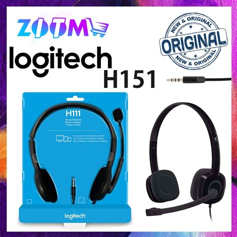 READY STOCK 100 ORIGINAL LOGITECH H151 STEREO HEADSET MULTI DEVICE