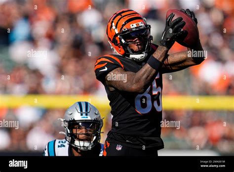 Cincinnati Bengals Wide Receiver Tee Higgins 85 Makes A Catch Against