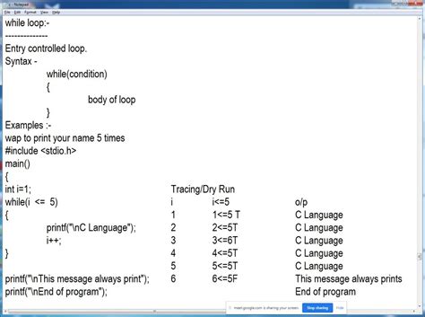 Looping C Programming C Language While Loop For Loop Do While Loop