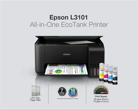 Wak Computer » Epson Eco Tank L3101 All-in-One Ink Tank Printer