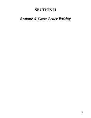 Fillable Online How To Write Effective Resumes And Cover Letters Fax