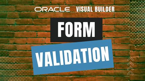 How To Validate The Form Layout Fields In Oracle Visual Builder VBCS