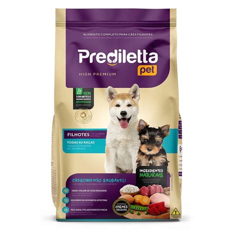 Ração Prediletta Pet Alimento Para Cachorro Filhote De Todas As Raças