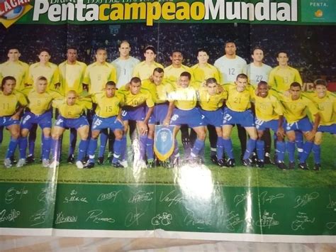 Poster Selecao Brasileira Campeao Da Copa Do Mundo De 2002 Mebuscar