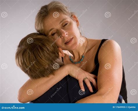 Mom Hugging Her Son Stock Image Image Of Reconciliation 17649955