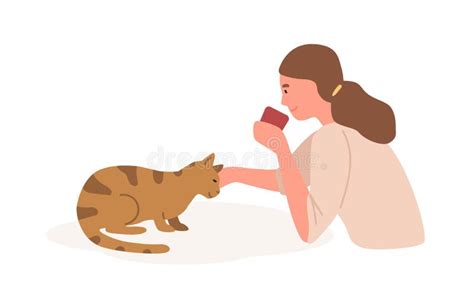 Animal Care Logo Design Hug Dog Cat Vector Isolated Icon Element Stock