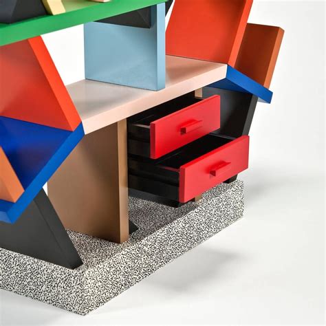 Carlton Bookcase 1 4 Scale Miniature By Ettore Sottsass For Memphis At 1stdibs