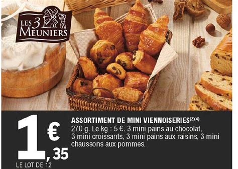 Promo Assortiment De Mini Viennoiseries Chez E Leclerc Express