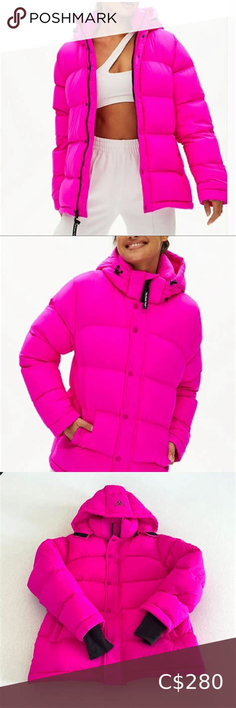 Aritzia TNA The Super Puff Jacket In Neon Fuchsia Pink In 2022 The