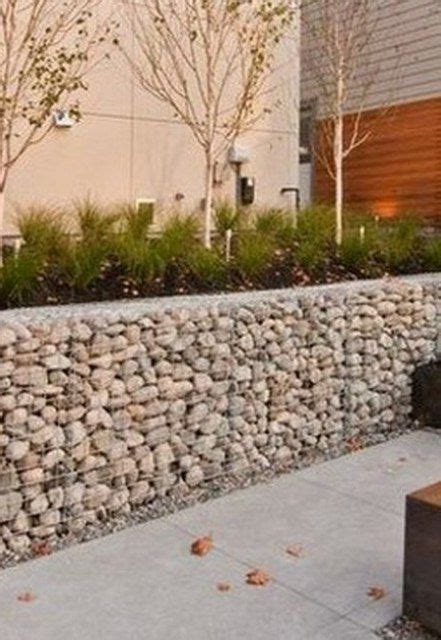 Modern Gabion Retaining Wall Gabion Retaining Wall Gabion Baskets Backyard Landscaping Designs