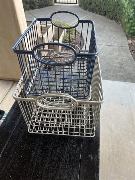 Set of 3 metal storage baskets : r/SacramentoBuyNothing