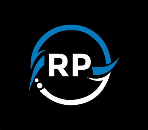 Diseño De Logotipo De Letra Rp Con Forma De Círculo Diseño De Logotipo