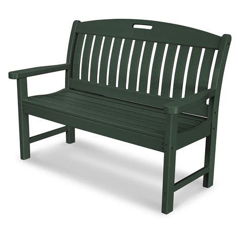 Polywood® Nautical Recycled Plastic Park Bench