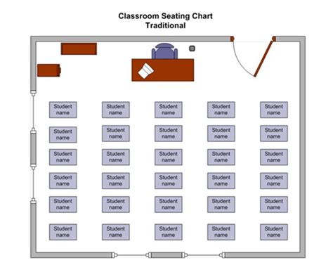 Classroom Seating Chart | Classroom Seating Chart Template » Template Haven