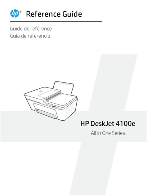 Reference Guide Hp Deskjet 4100e Pdf Computer Network Printer Computing