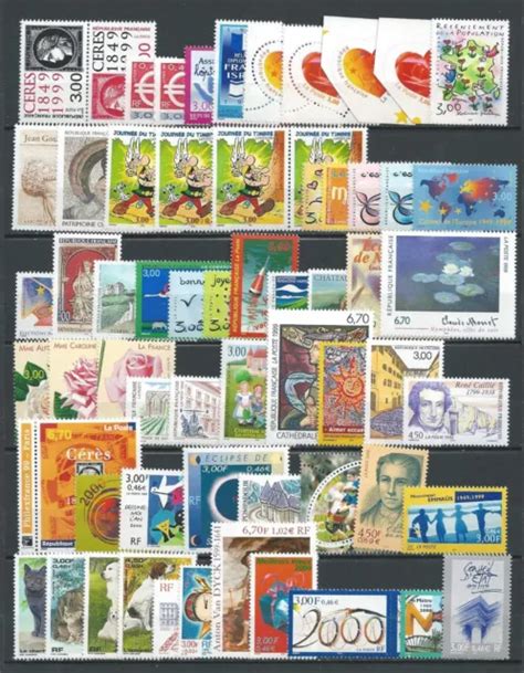 Lot De Timbres De France Neufs Ann E Sous Faciale Eur