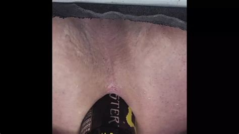 Clips One Of Very Larger Energy Drink In His Ass And Her Being Dped