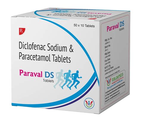 Diclofenac Sodium Paracetamol Tablets 100 Mg At ₹ 30box In Ahmedabad