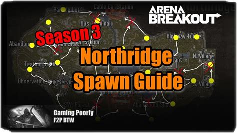 Latest Northridge Map Guide W All Spawn Locations Arena Breakout