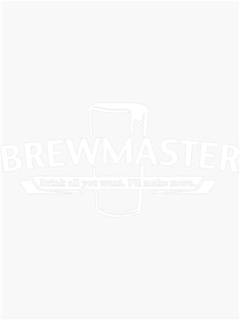 Brewmaster Craft Beer Home Brewing Brewer T Sticker For Sale By