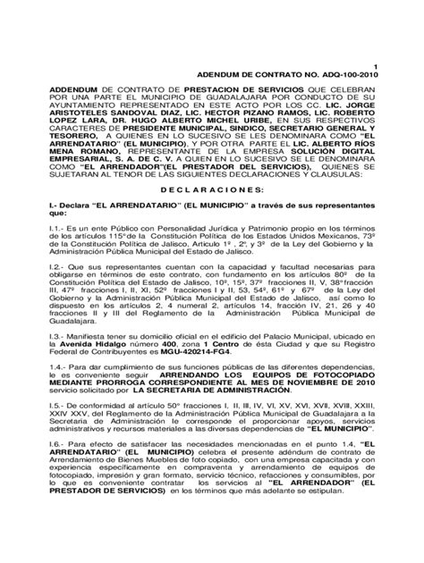 Completable En línea addendum a contrato de comodato que celebran por