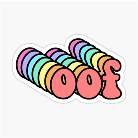 Roblox Oof Roblox Sticker By Elkevandecastee Redbubble