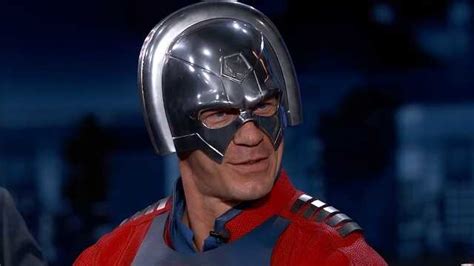 THE SUICIDE SQUAD Star John Cena Wears Peacemaker Suit For JIMMY KIMMEL ...