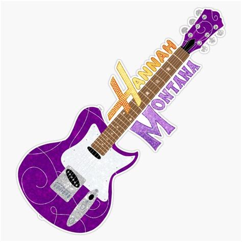 Amazon Hannah Montana Guitar Sticker Vinyl Waterproof Sticker