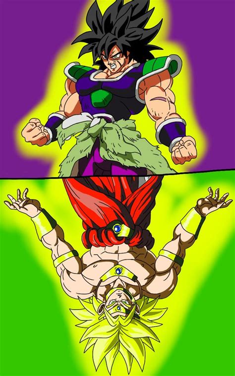 two different colored images of the same character in dragon ball zoroa and trunks