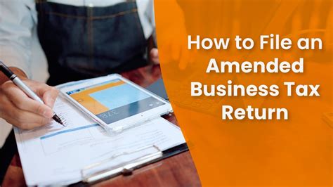 How To File An Amended Business Tax Return YouTube