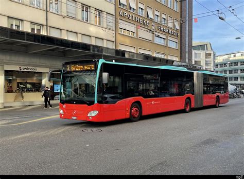 VB Biel Mercedes Citaro Nr 167 Unterwegs In Biel Am 21 02 2023 Bus