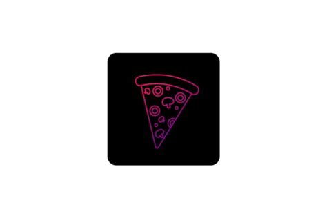 Pizza Gradient Food Icon Graphic By Yellowhellow · Creative Fabrica